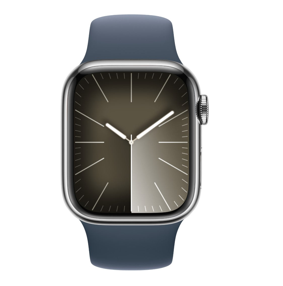 Apple Watch Series 9 (GPS + LTE) 45mm Silver Aluminum Case Winter Blue Sport Loop (Pre-Owned)