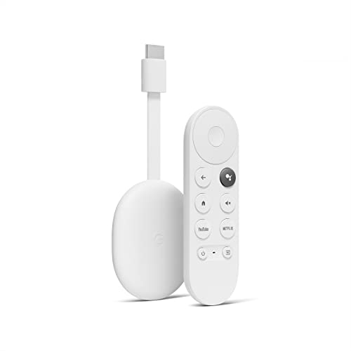 Chromecast with Google TV Watch Movies, Shows, and Live TV in 4K HDR - Snow (Pre-Owned)
