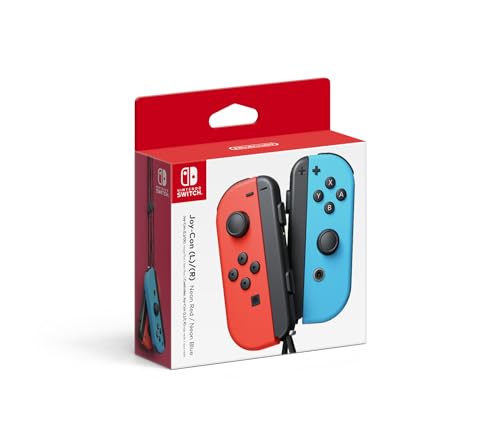 Nintendo Switch Joy-Con Wireless Bundle Controller (R/L) (HACAJAEAA) Neon Red/Neon Blue (New)