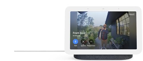 Google Nest Hub 7” Smart Display 2nd Generation with Google Assistant - Charcoal (Renewed)
