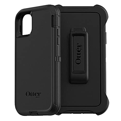 OtterBox DEFENDER SERIES Case & Holster for Apple iPhone 11 - Black (Certified Refurbished)