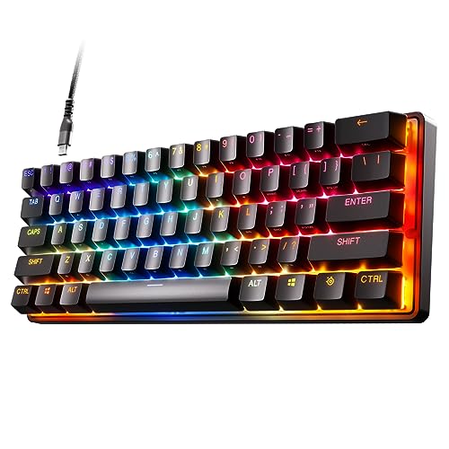 SteelSeries Apex Pro Mini Wired Gaming Keyboard with RGB Backlighting - Black (Certified Refurbished)