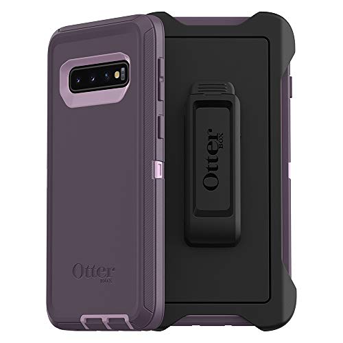 OtterBox DEFENDER SERIES Case & Holster for Galaxy S10 - Purple Nebula (Certified Refurbished)