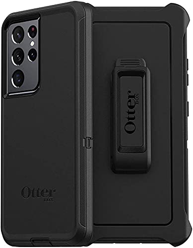 OtterBox DEFENDER SERIES Case for Samsung Galaxy S21 Ultra 5G - Black (Certified Refurbished)