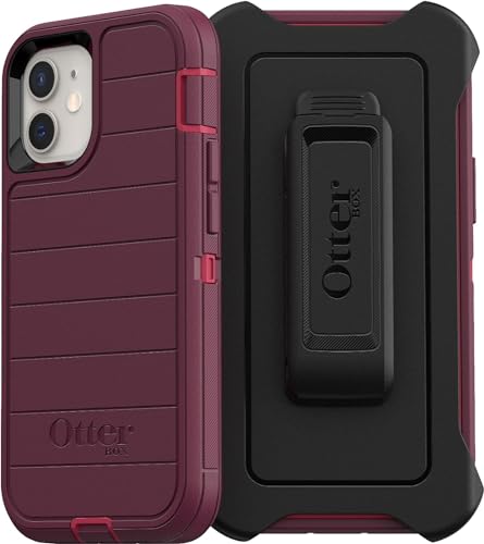OtterBox DEFENDER SERIES Case & Holster for iPhone 12 Mini - Berry Potion Pink (New)