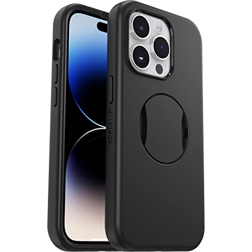 OtterBox OtterGrip SYMMETRY SERIES case w/MagSafe for iPhone 14 Pro - Black (77-89348) (New)