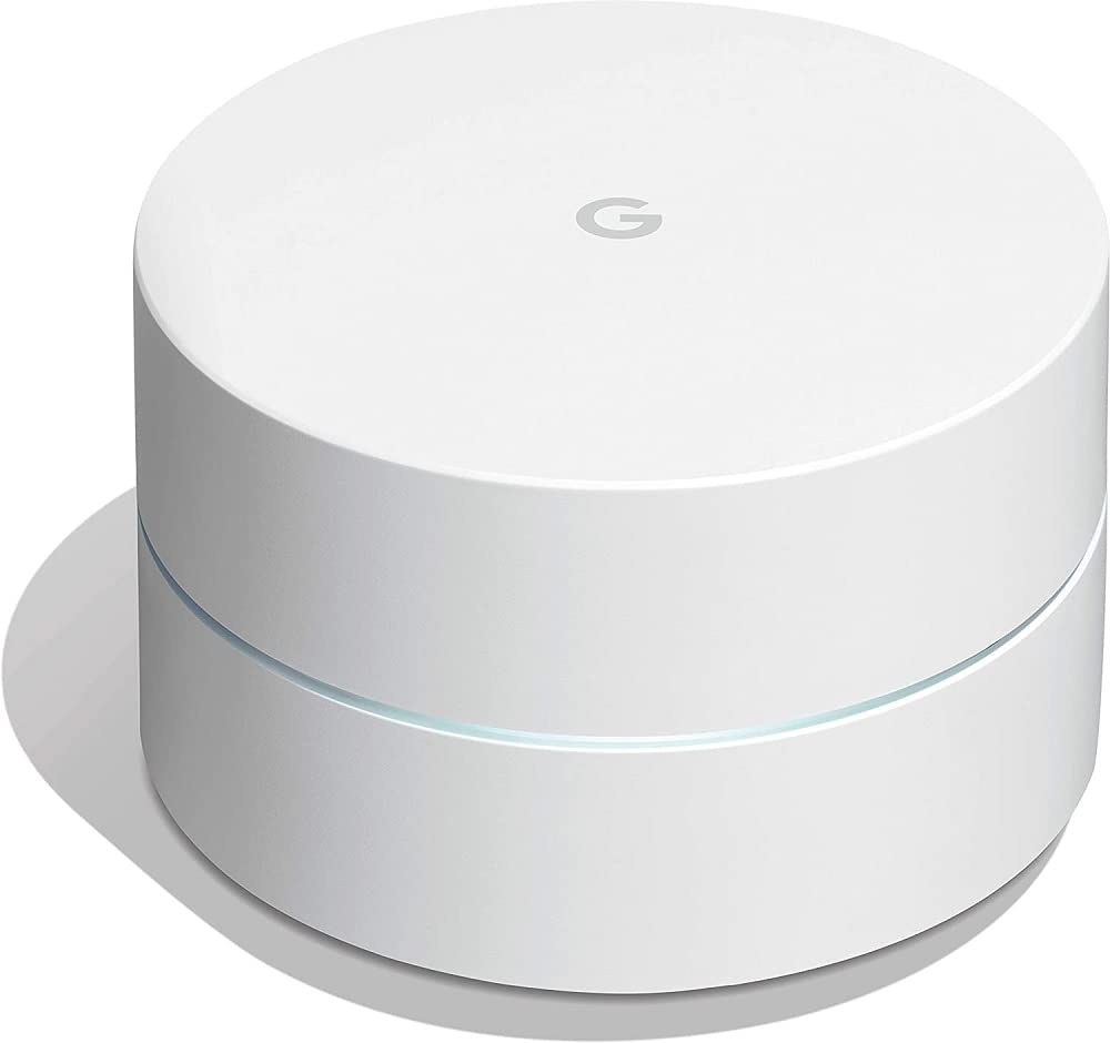 Google WiFi System, 1-Pack - Router Replacement for Whole Home Coverage - White (Renewed)