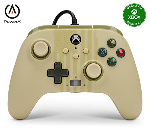 PowerA Enhanced Wired Controller for Xbox Series X|S - Desert Ops (Certified Refurbished)