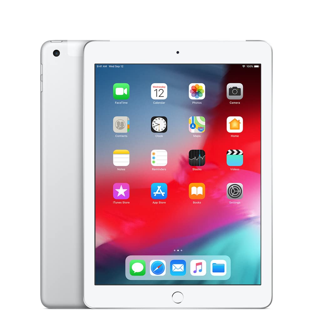 Apple iPad 6th Gen 9.7in 128GB Wifi Only - Silver (Renewed)