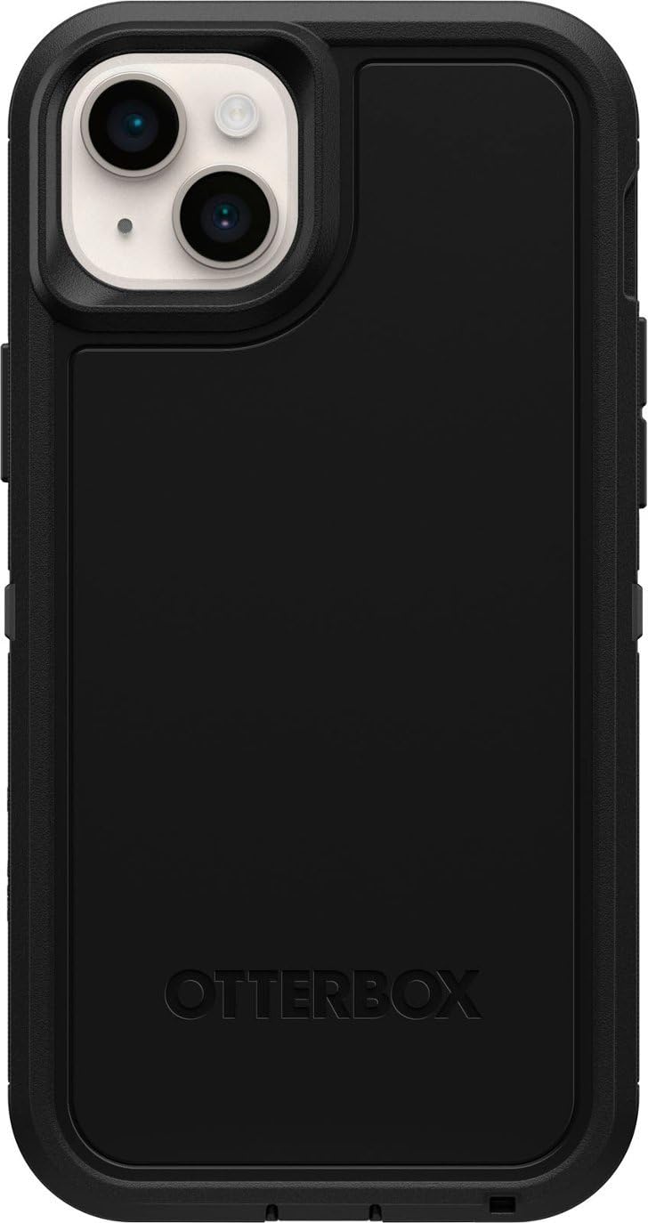 OtterBox DEFENDER SERIES Case & Holster for Apple iPhone 14 - Black (Certified Refurbished)