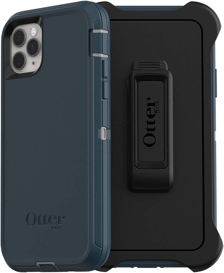 OtterBox DEFENDER SERIES Case & Holster for Apple iPhone 11 Pro Max - Blue (Certified Refurbished)