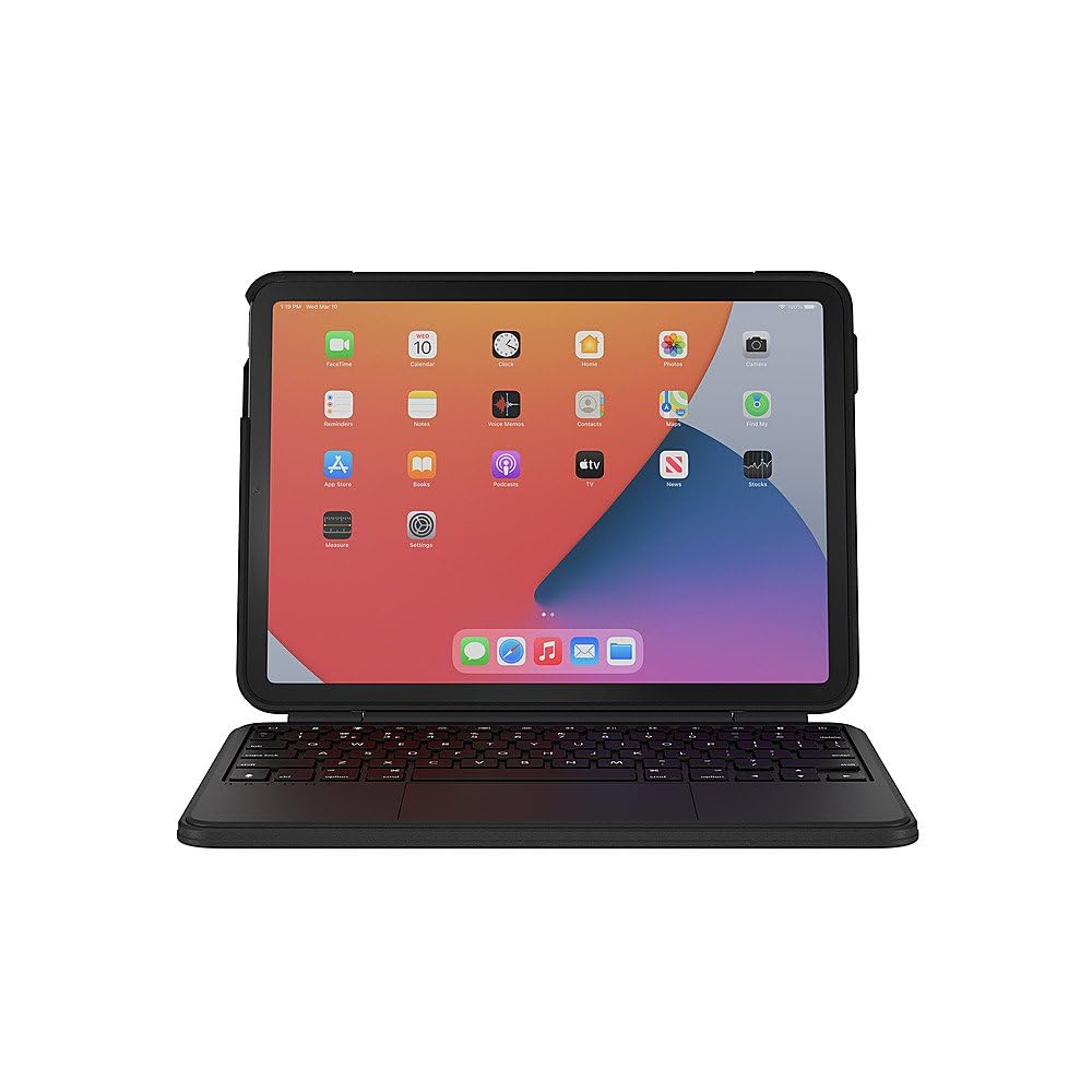Brydge Air MAX+ Wireless Trackpad Keyboard & Case for iPad Air 4th/5th Gen - Black (Certified Refurbished)