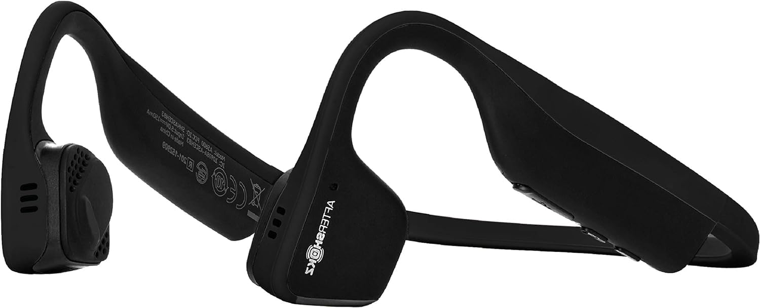 AfterShokz Titanium Wireless Bone Conduction Open-Ear Headphones - Black (New)
