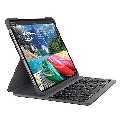 Logitech Slim Folio PRO Keyboard Case For iPad Pro 11-inch - Black (Renewed)