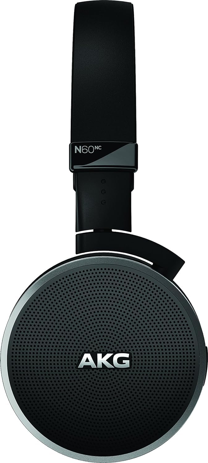 AKG N60NC Wireless On-Ear Noise Canceling Headphones - Black (Refurbished)