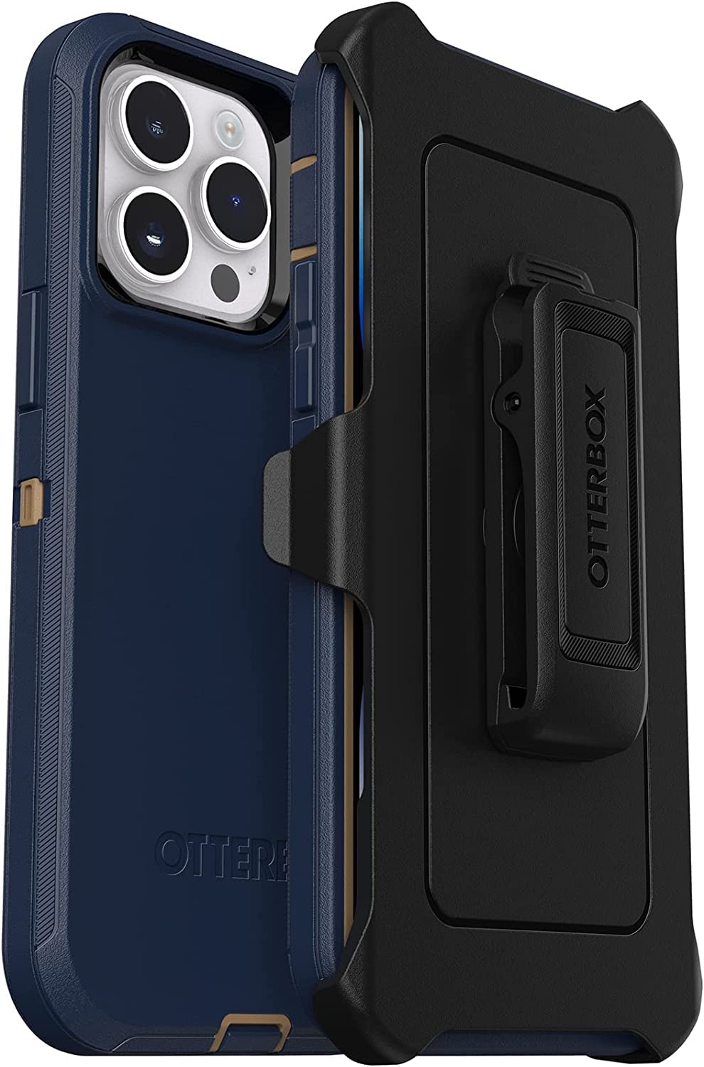 OtterBox DEFENDER SERIES Case & Holster for iPhone 14 Pro Max - Blue Suede Shoes (Certified Refurbished)