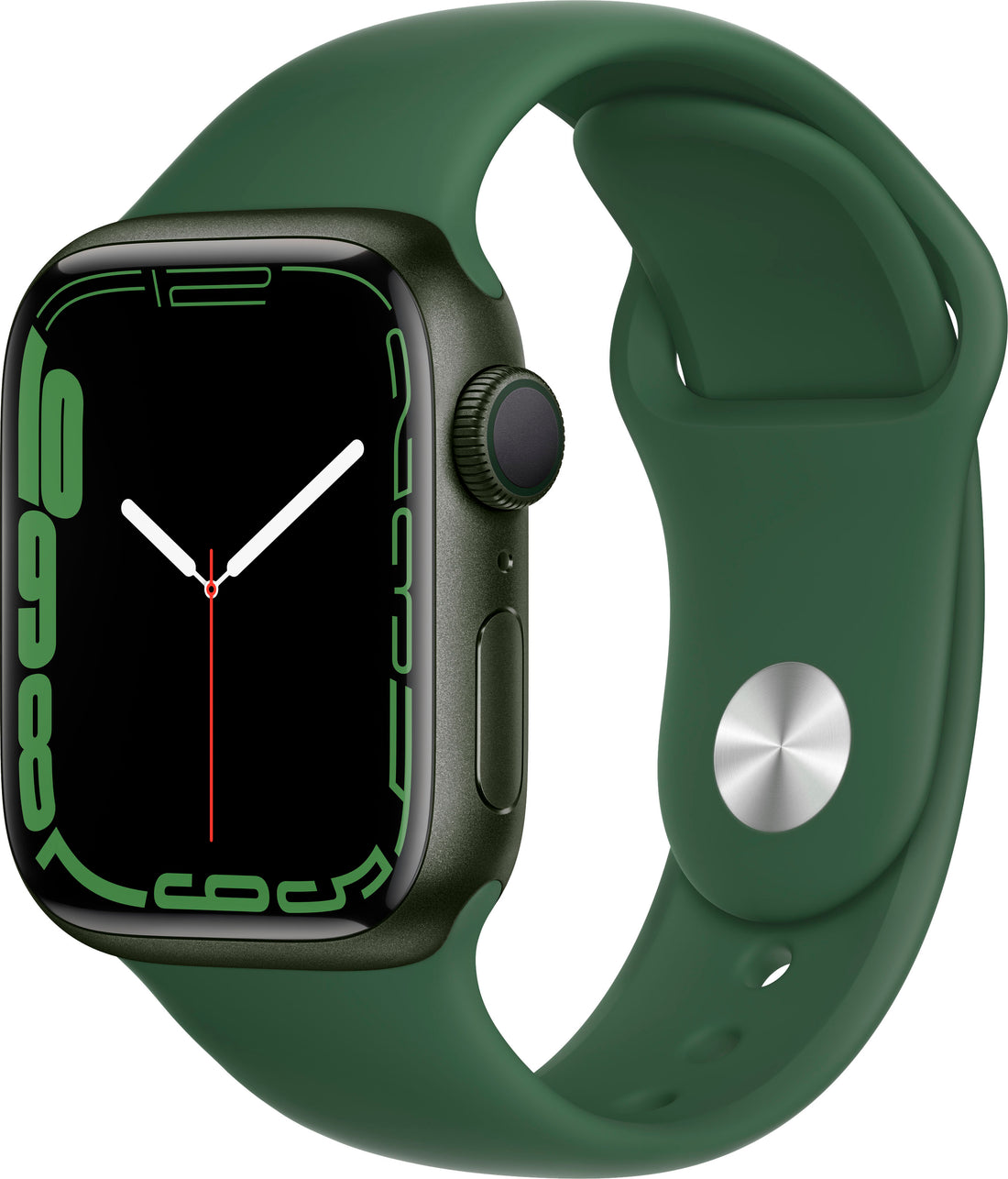 Apple Watch Series 7 (GPS) 41MM Green Aluminum Case Clover Sport Band (Pre-Owned)