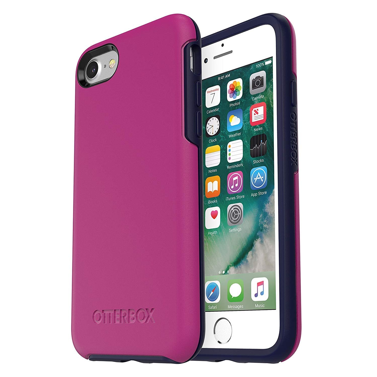 OtterBox SYMMETRY SERIES Case for iPhone 7 / iPhone 8 - Mix Berry Jam (Certified Refurbished)