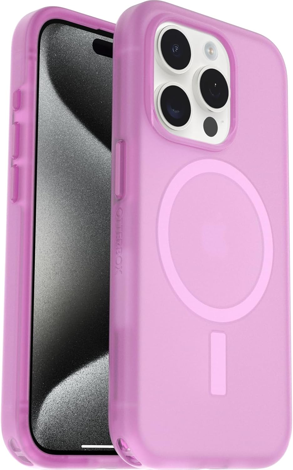 OtterBox SYMMETRY SERIES Soft Touch Case for iPhone 15 Pro - Beet It (Pink)