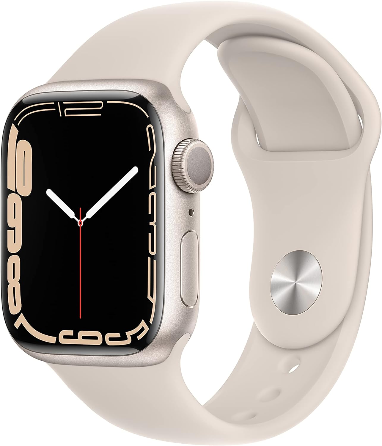 Apple Watch Series 7 (GPS) w/ 41MM Starlight Aluminum Case Starlight Sport Band (Pre-Owned)