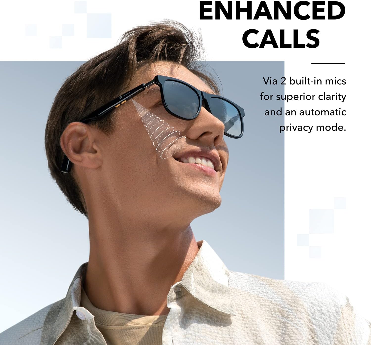 Soundcore by Anker, Frames Wander Bluetooth Audio Smart Glasses - Black (Certified Refurbished)