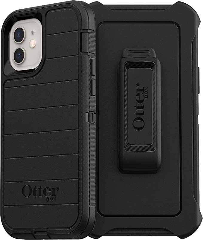 OtterBox DEFENDER SERIES Case & Holster for Apple iPhone 12 Mini - Black (Certified Refurbished)