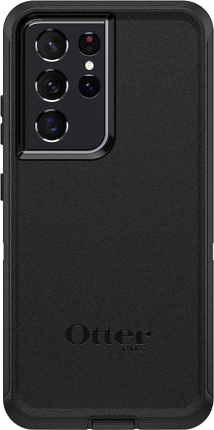 OtterBox DEFENDER SERIES Case for Samsung Galaxy S21 Ultra 5G - Black (Certified Refurbished)