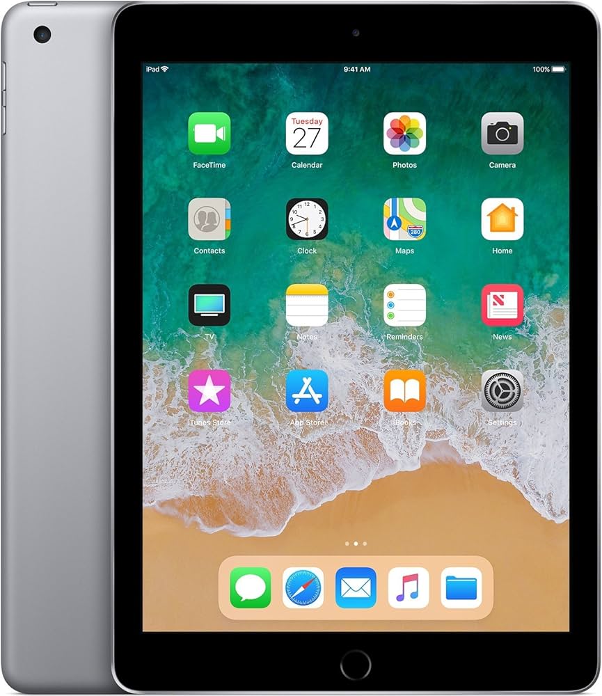 Apple iPad 6th Gen 9.7in 32GB Wifi Only - Space Gray (Renewed)