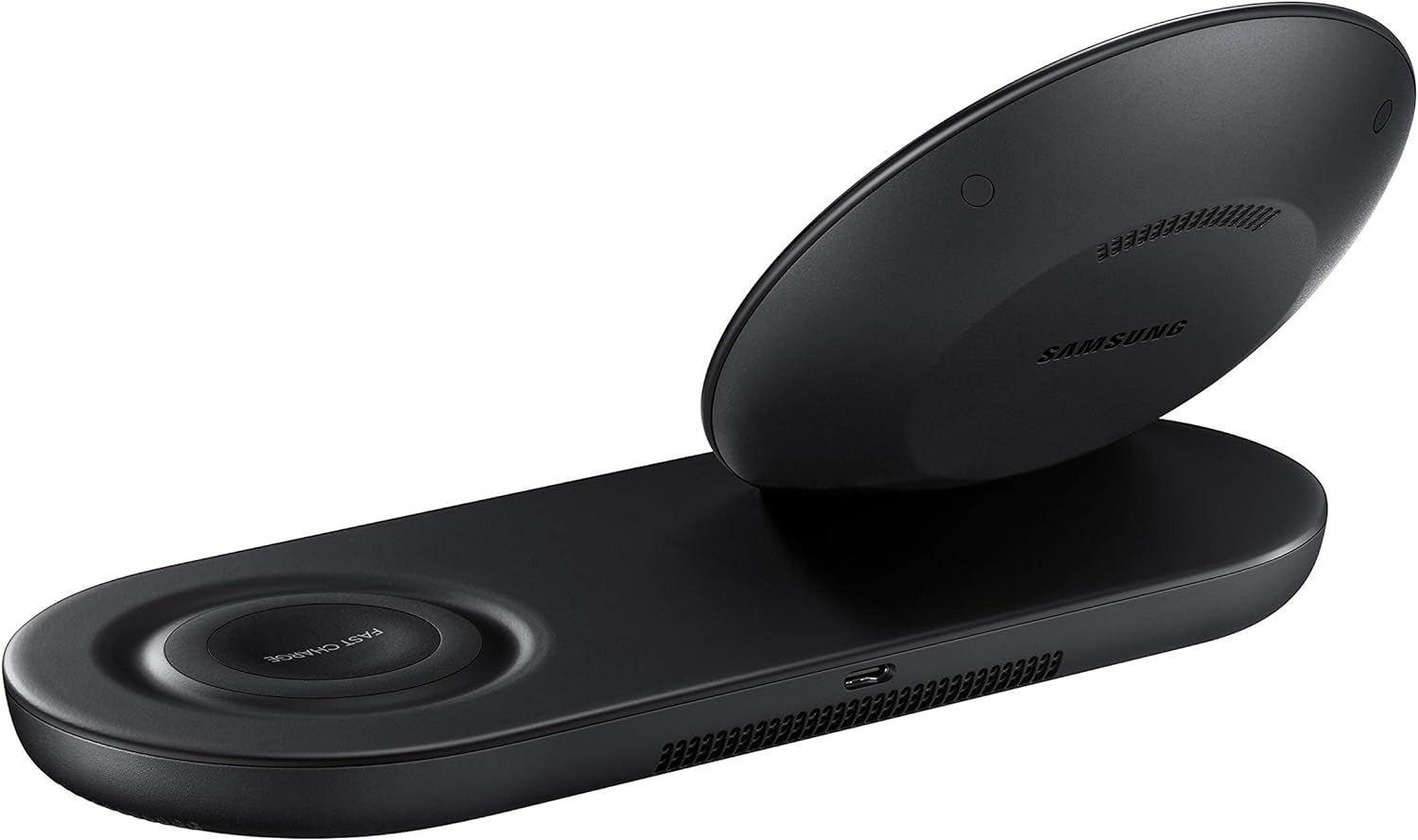 Samsung Wireless Charger DUO Fast Charge Stand & Pad - Black (Pre-Owned)