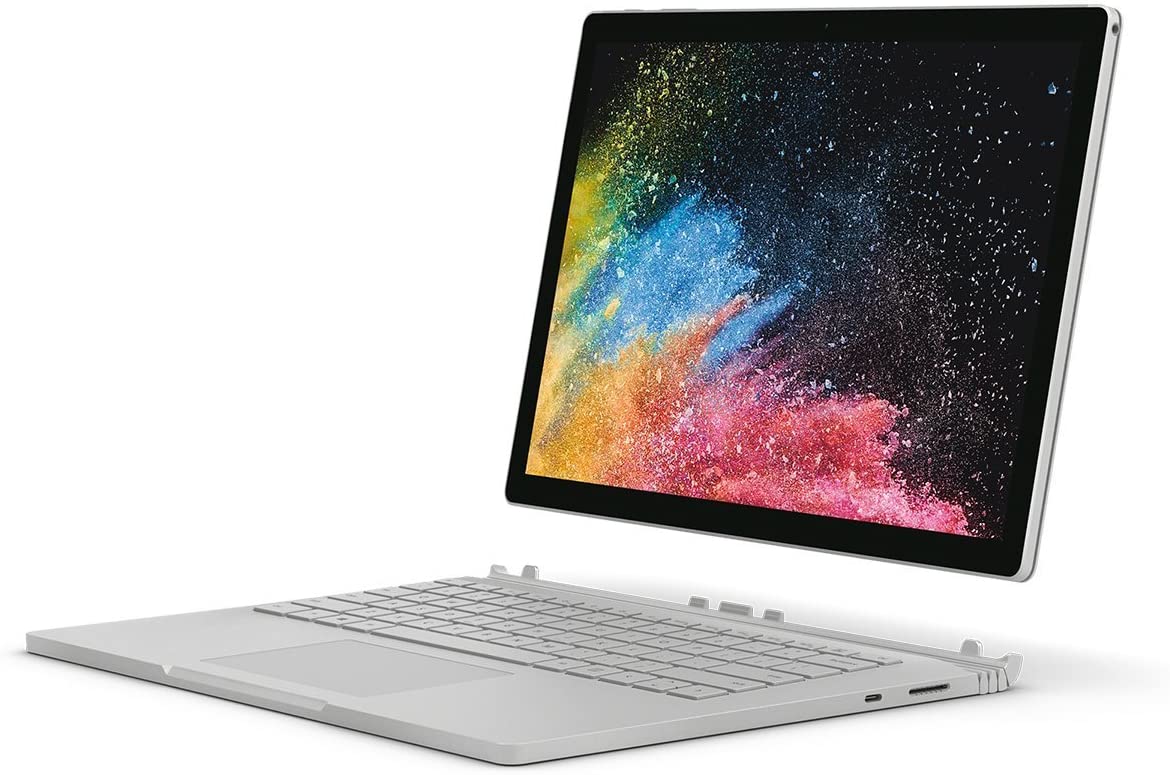 Microsoft Surface Book2, 128GB, 13.5", Windows 10 Pro, Intel Core i5, 8GB RAM - Silver (Certified Refurbished)