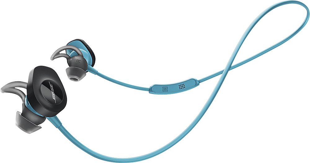 Bose SoundSport Wireless Sweatproof Bluetooth Headphones for Sports - Aqua (Certified Refurbished)