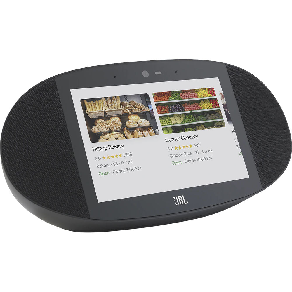 JBL Link View Wireless Speaker and 8" HD Display with Google Assistant - Black (Certified Refurbished)