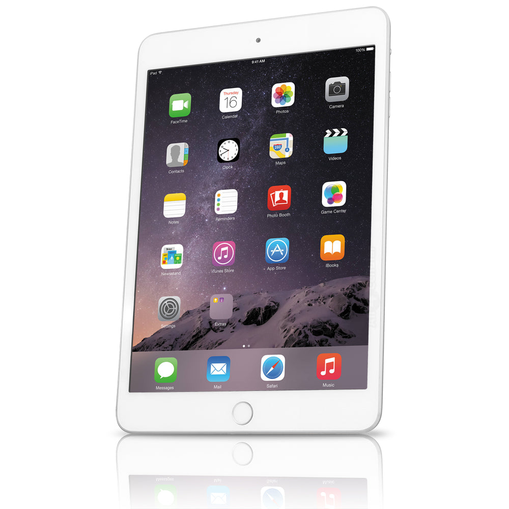 Apple iPad Mini 3rd Gen, 7.9-inch, 16GB, WIFI + Unlocked All Carriers - Silver (Used)