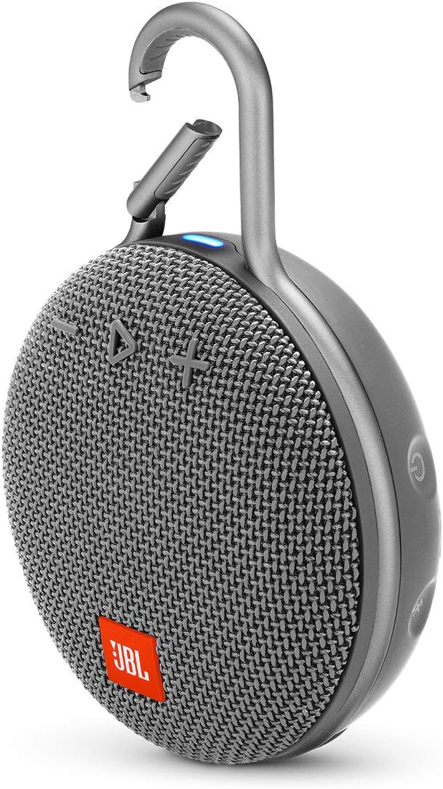 JBL Clip 3 Waterproof Wireless Portable Bluetooth Speaker - Gray (Certified Refurbished)