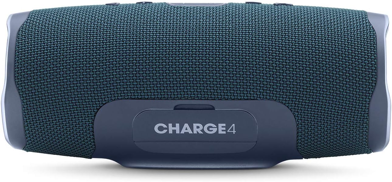 JBL Charge 4 Waterproof Wireless Portable Bluetooth Speaker - Ocean Blue (Renewed)