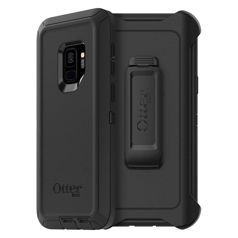 OtterBox DEFENDER SERIES Case & Holster for Galaxy S9 (ONLY) - Black (Certified Refurbished)