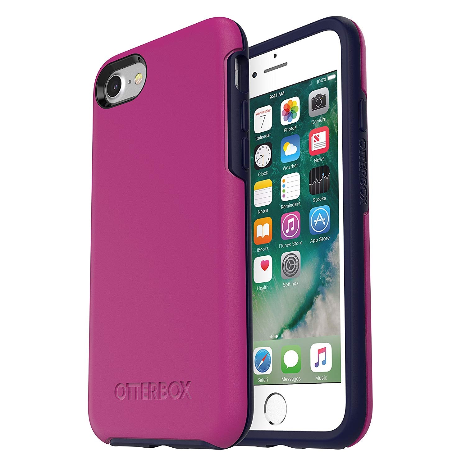 OtterBox SYMMETRY SERIES Case for iPhone 7 / iPhone 8 - Mix Berry Jam (Certified Refurbished)