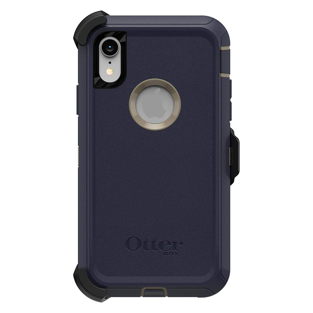 OtterBox DEFENDER SERIES Case & Holster for Apple iPhone XR - Dark Lake (Certified Refurbished)