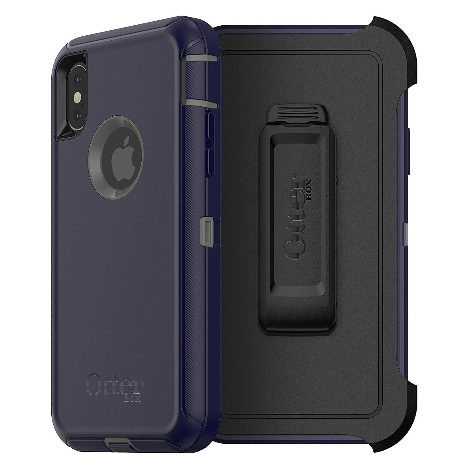 OtterBox DEFENDER SERIES Case & Holster for iPhone X / iPhone XS - Stormy Peaks (Certified Refurbished)