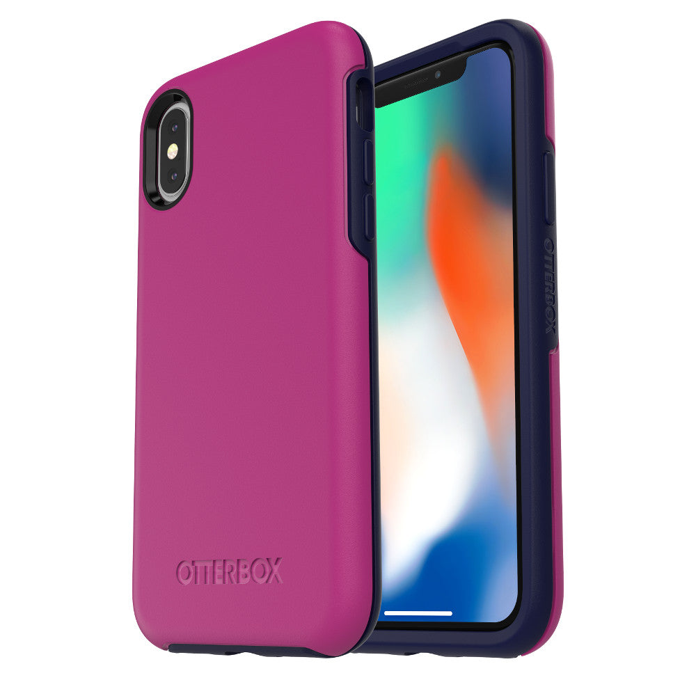 OtterBox SYMMETRY SERIES case for Apple iPhone X/XS - Mix Berry Jam (77-57083) (Certified Refurbished)