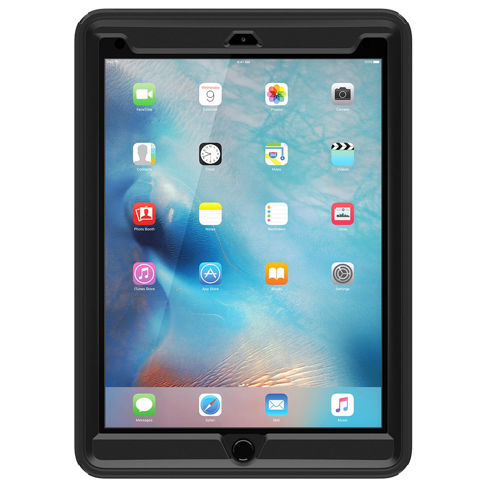 OtterBox DEFENDER SERIES Case & Stand for Apple iPad Pro 9.7" - Black (Certified Refurbished)
