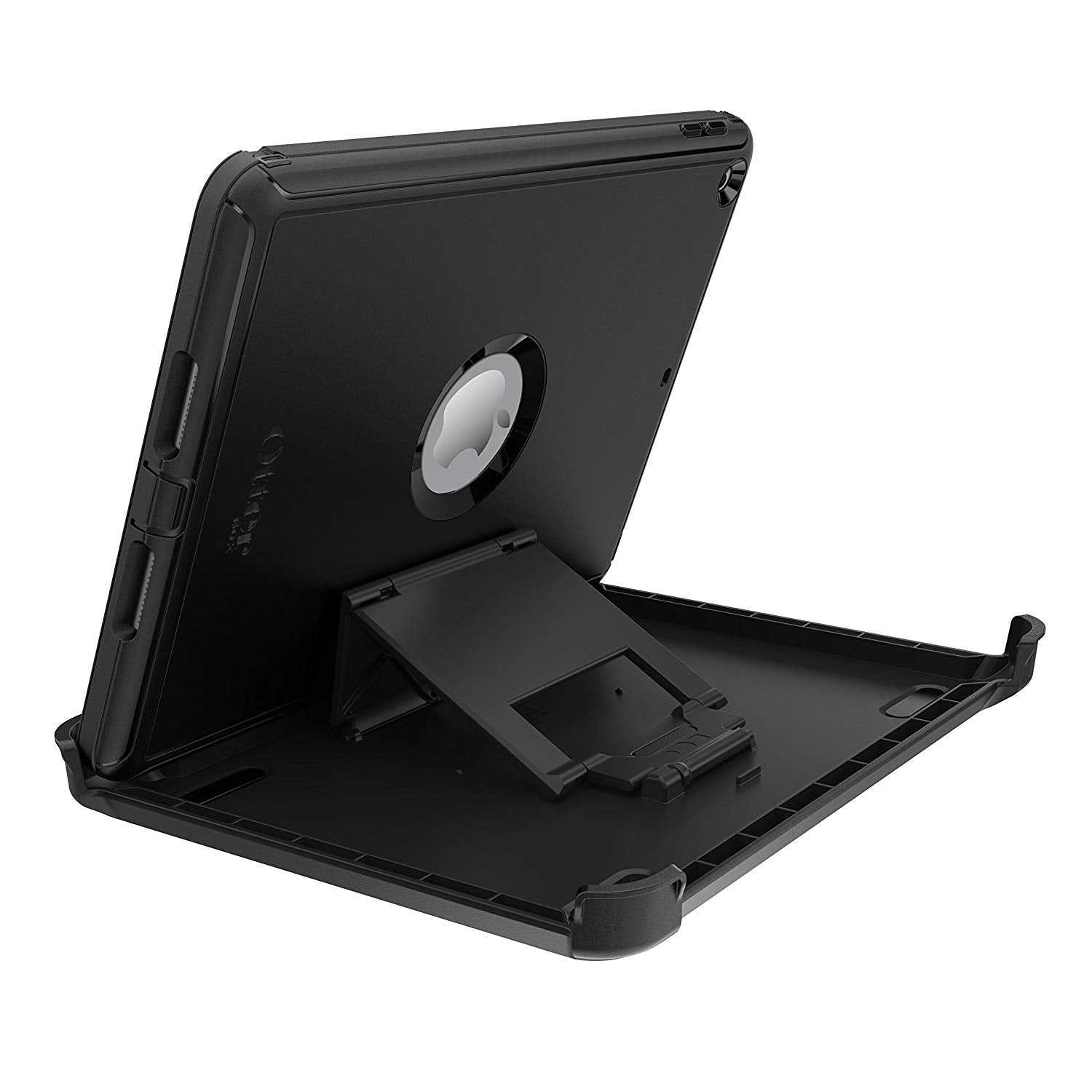 OtterBox DEFENDER SERIES Case & Stand for iPad 5th Gen and iPad 6th Gen - Black (Certified Refurbished)