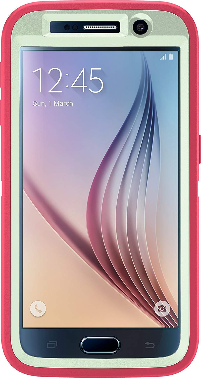 OtterBox DEFENDER SERIES Case for Samsung Galaxy S6 - Melon Pop (Certified Refurbished)