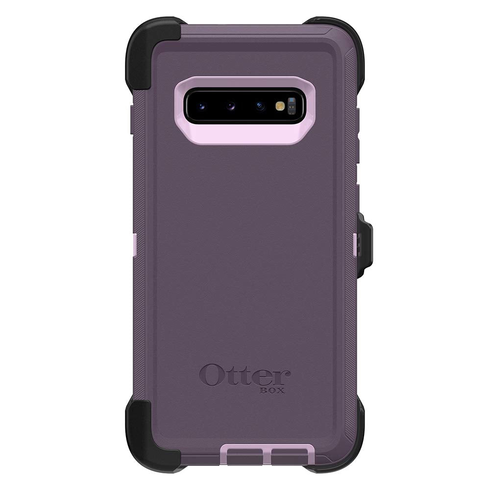 OtterBox DEFENDER SERIES Case & Holster for Galaxy S10+ Plus - Purple Nebula (Certified Refurbished)