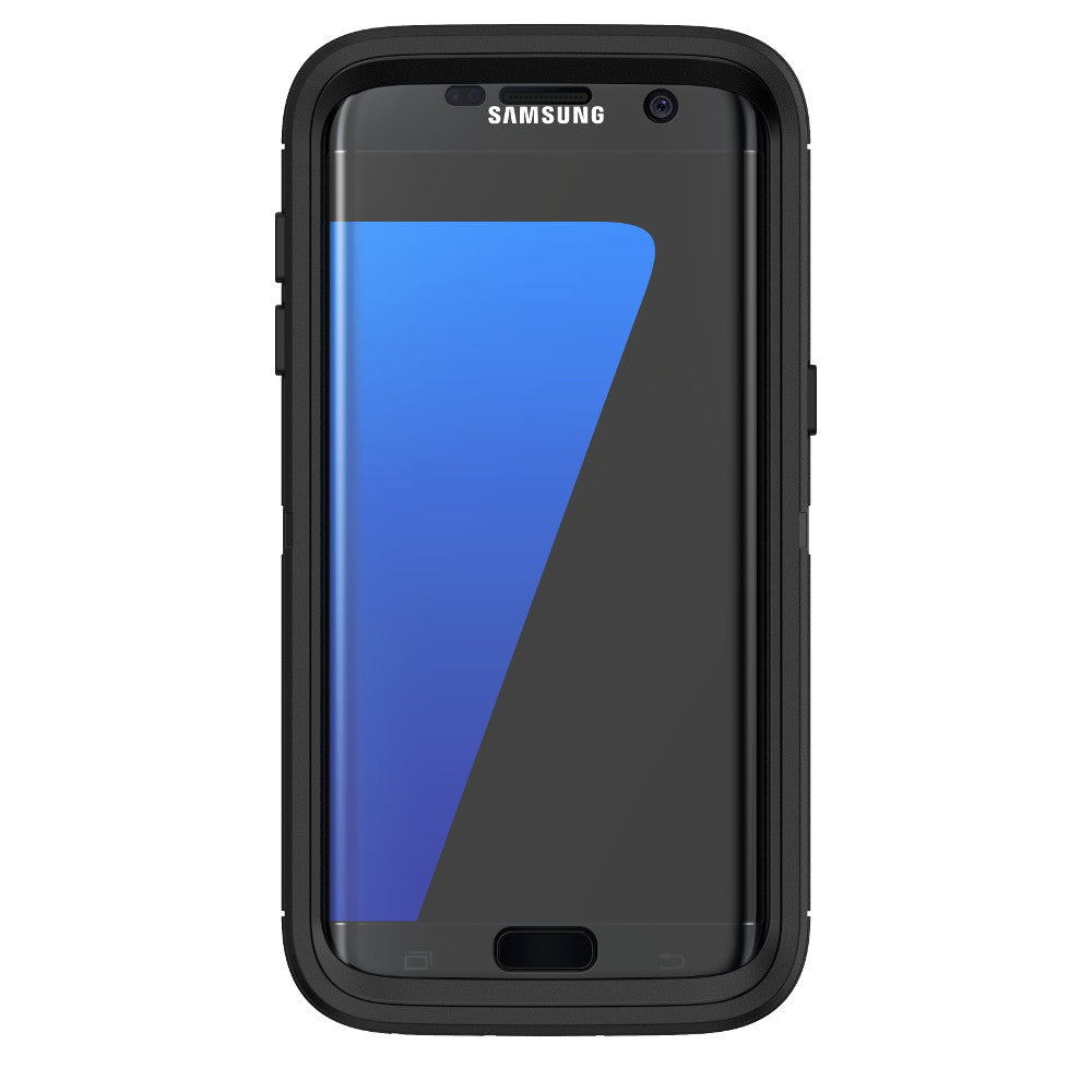 OtterBox DEFENDER SERIES Case & Holster for Galaxy S7 Edge (ONLY) - Black (Certified Refurbished)