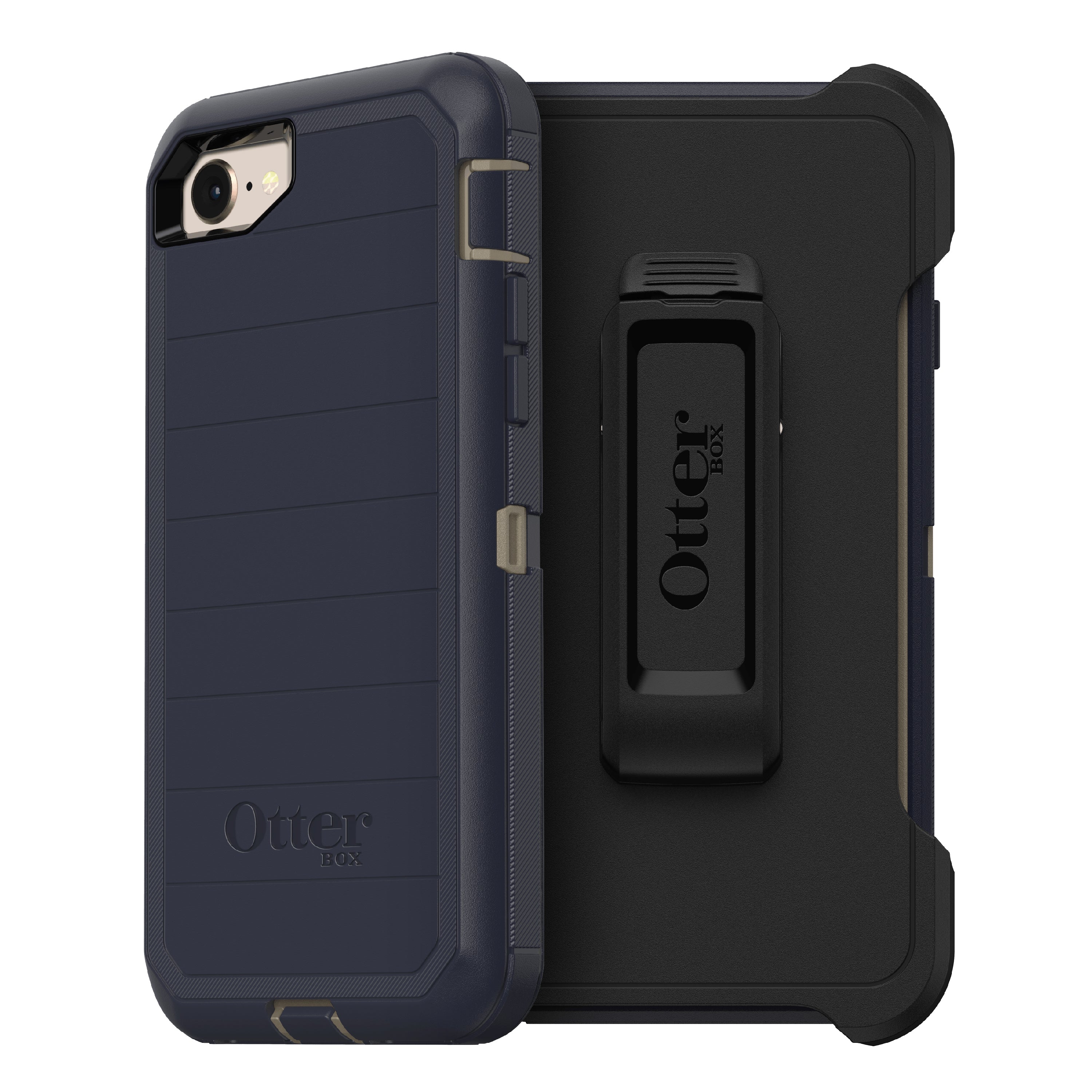 OtterBox DEFENDER SERIES Case & Holster for Apple iPhone 7/8 - Dark Lake (Certified Refurbished)