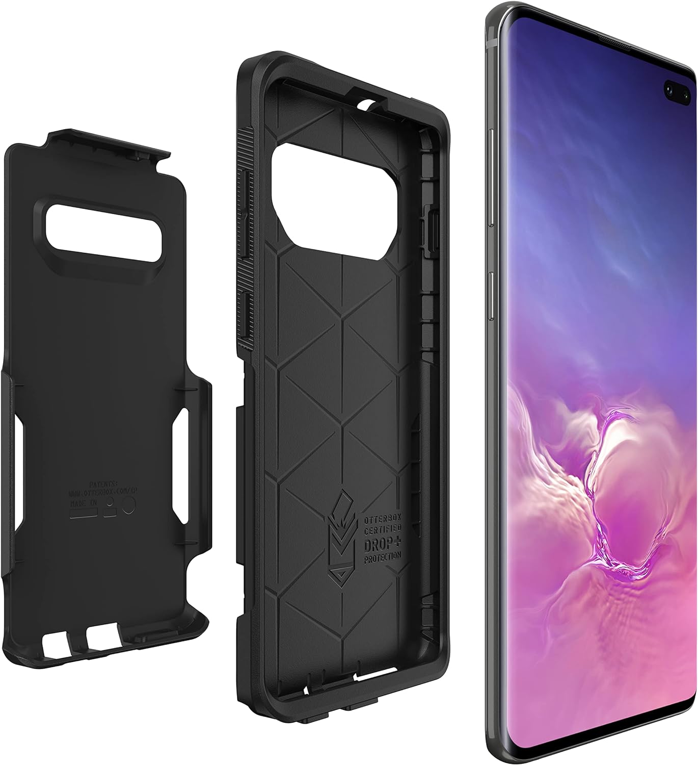 OtterBox COMMUTER SERIES Case for Samsung Galaxy S10+ Plus - Black (Certified Refurbished)