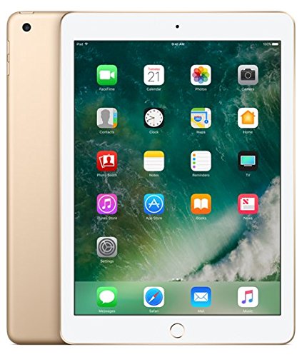 Apple iPad 5th Generation, 128GB, Wifi Only - Gold (Renewed)
