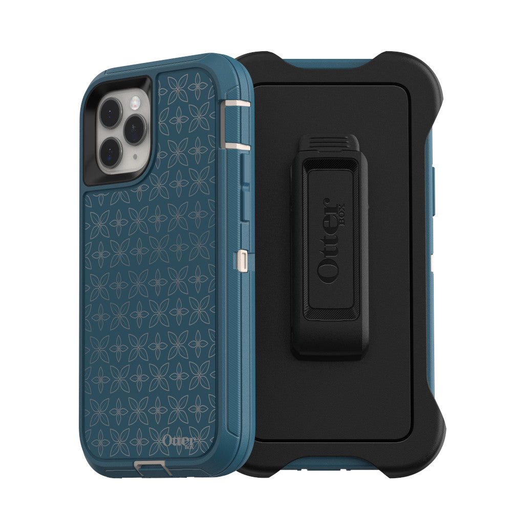 OtterBox DEFENDER SERIES Case and Holster for Apple iPhone 11 Pro - Petal Pusher (Certified Refurbished)