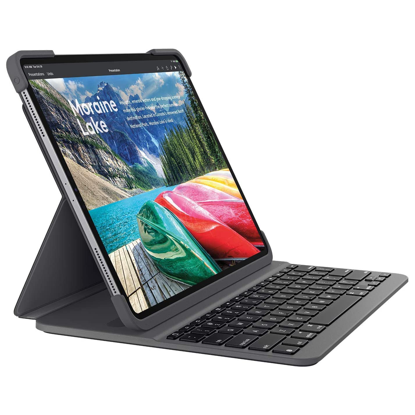 Logitech Slim Folio PRO Keyboard Case For iPad Pro 11-inch - Black (Renewed)